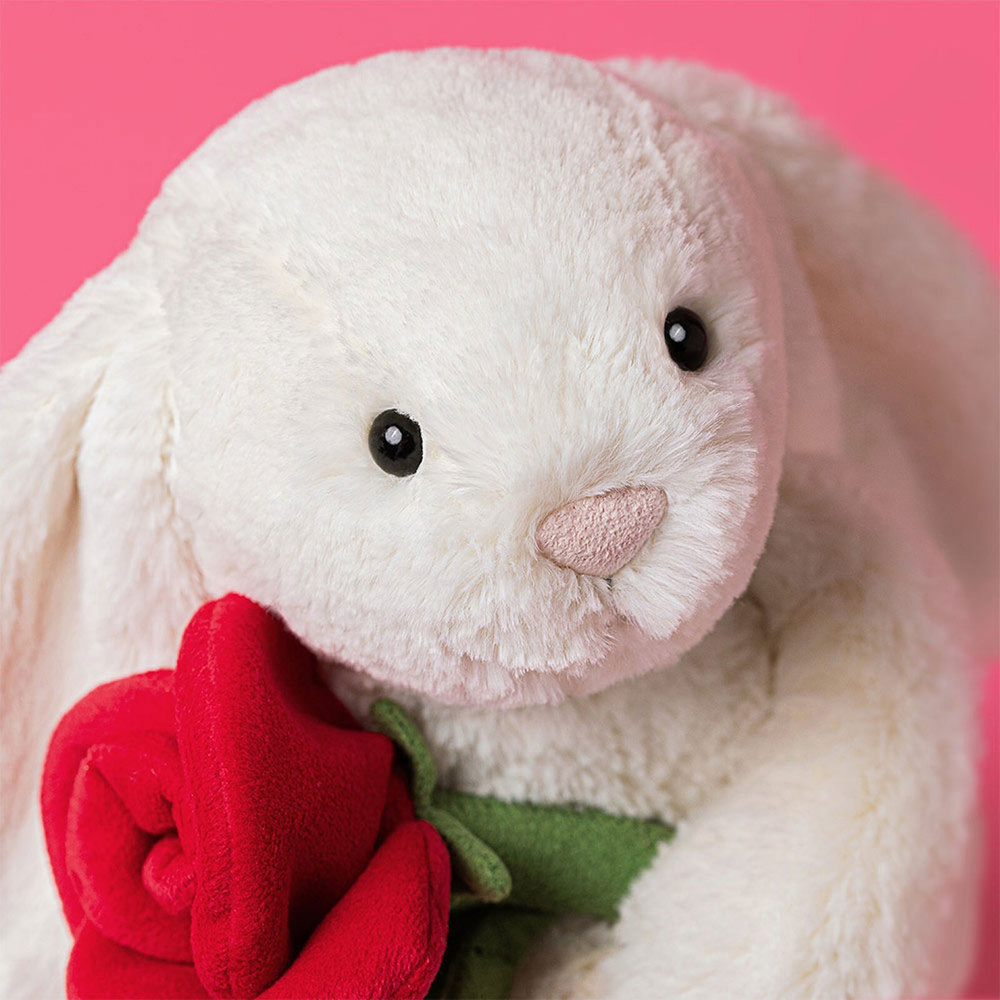 Lapin Crème avec Rose | Jellycat