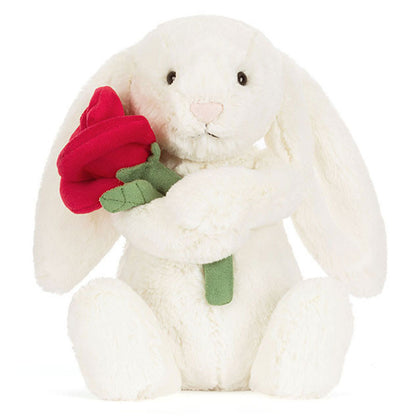Lapin Crème avec Rose | Jellycat