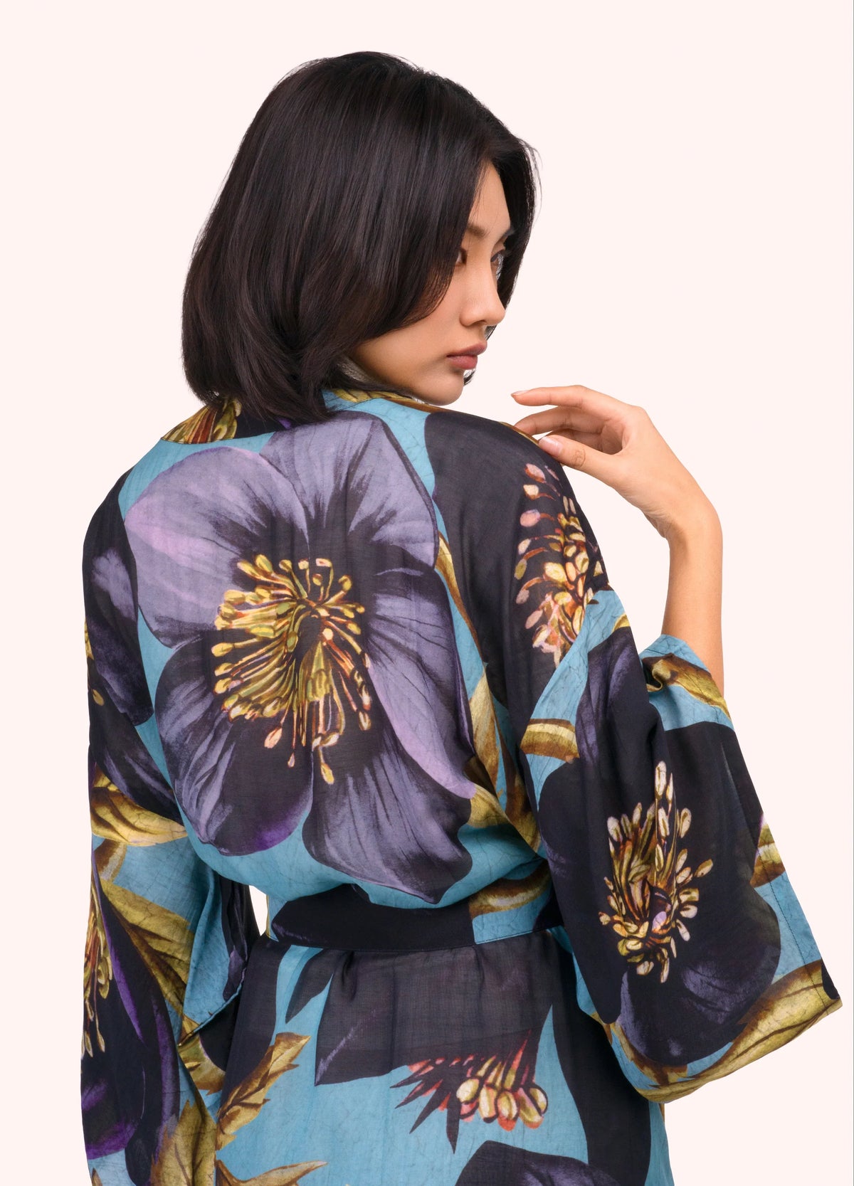 Long Kimono - Hellebore | Powder