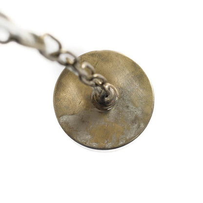 Luminaire Trounce I en métal doré et bois de manguier