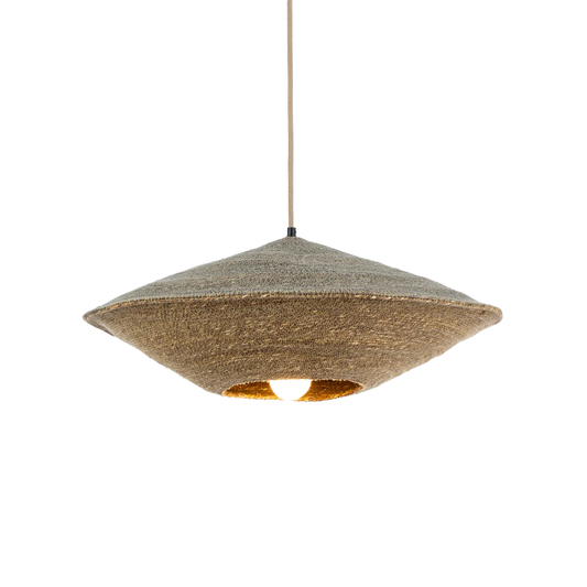 Luminaire en Jute Vert/Naturel - Petit