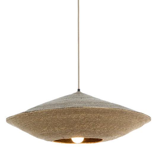 Luminaire en Jute Vert/Naturel - Grand