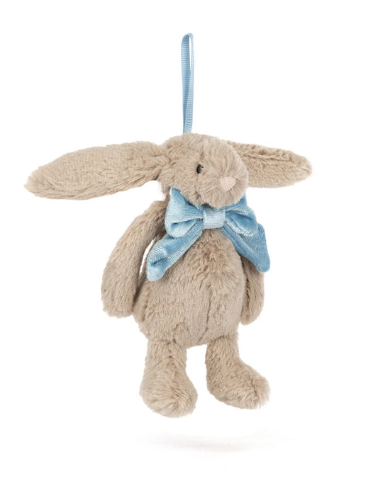 Ornement Lapin Timide Beige