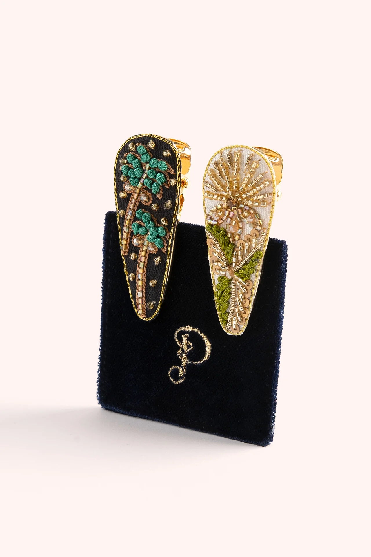 Barrettes à Cheveux Ornées de Bijoux (Lot de 2)