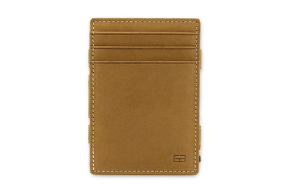 Portefeuille Magique 10 Cartes - Brun Camel | Garzini