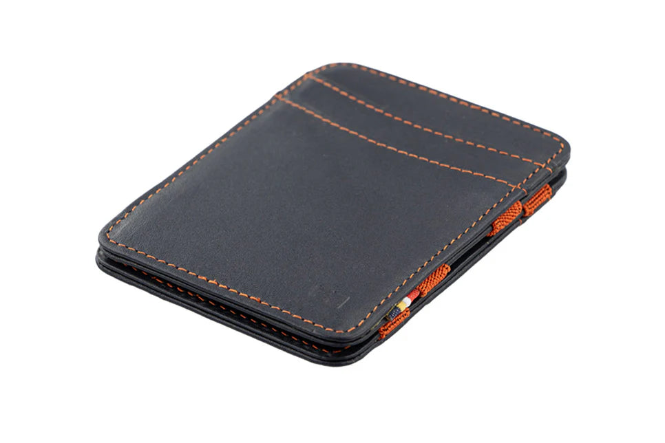 Portefeuille Magique 8 Cartes - Bleu Orange | Garzini