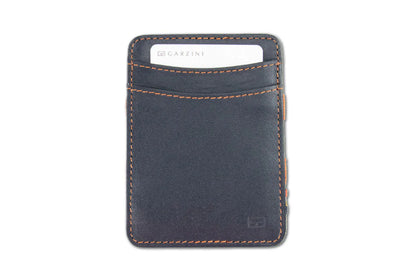 Portefeuille Magique 8 Cartes - Bleu Orange | Garzini