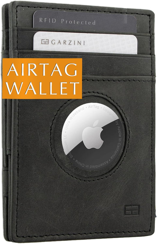 Portefeuille magique Airtag - Noir