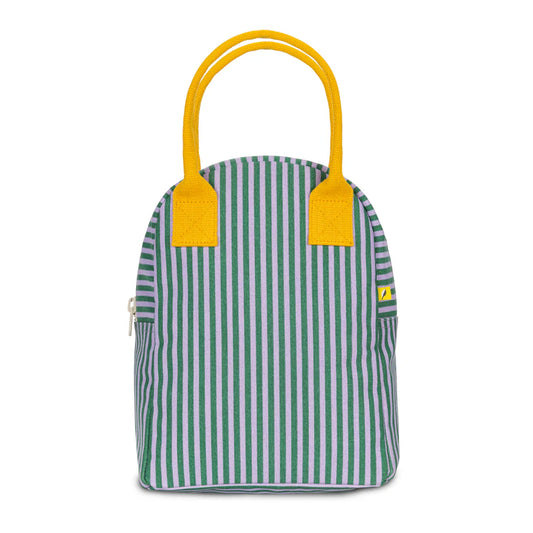 Sac à Lunch Rayures Lavande et Herbe – Fluf