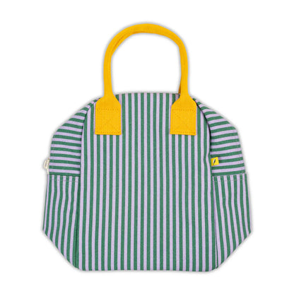 Sac à Lunch Rayures Lavande et Herbe – Fluf