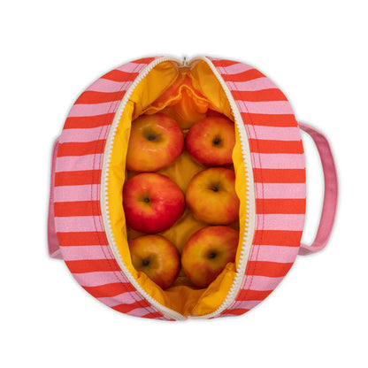 Sac à Lunch Rayures Rose – Fluf