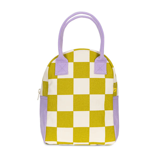 Sac à Lunch Carreaux Vert Poire – Fluf