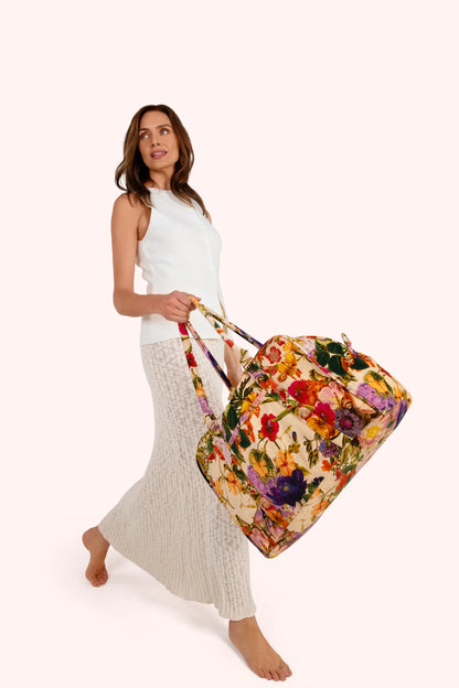 Sacs Week-End de Luxe - Cream Posy