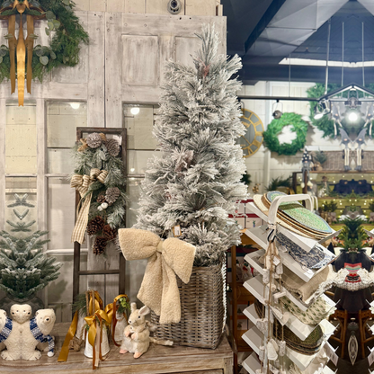 Sapin de Noël Artificiel 5 Pieds Enneigé