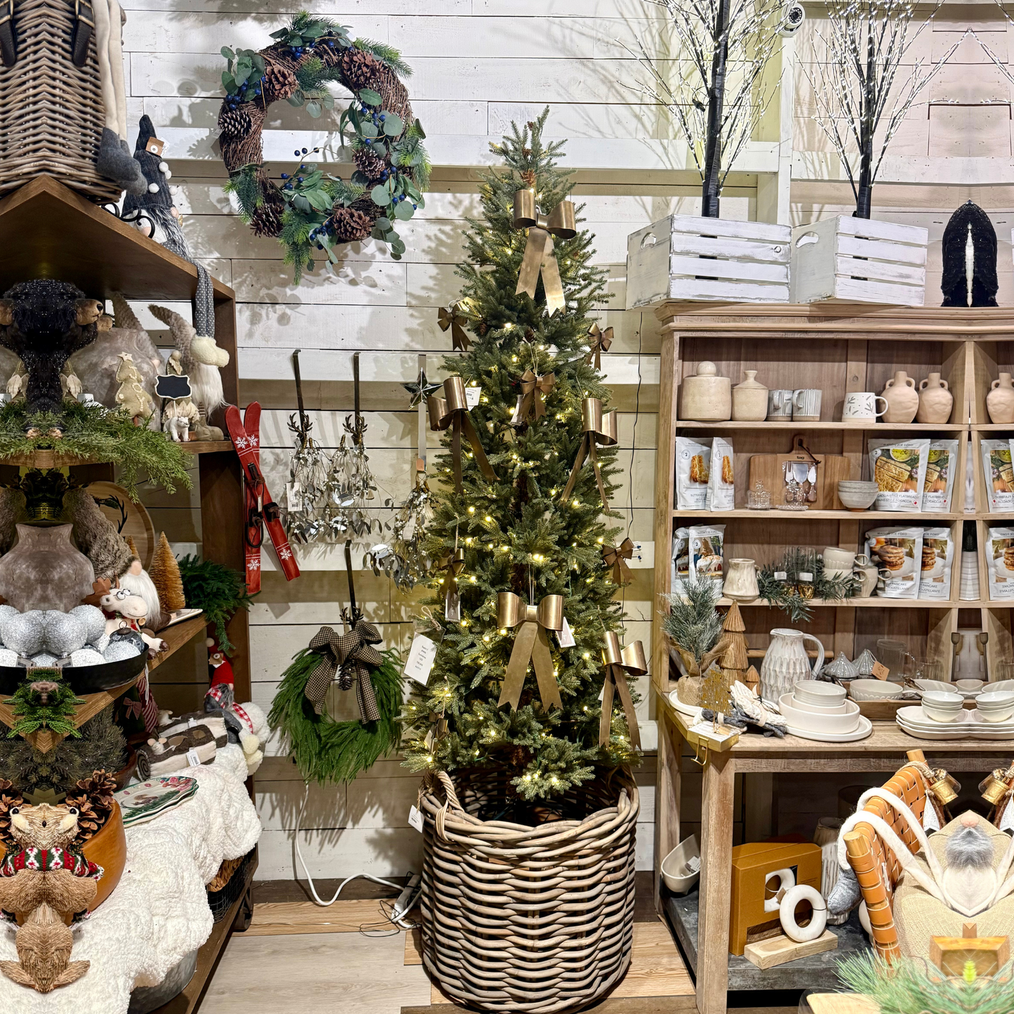 Sapin de Noël Artificiel 7 Pieds avec Lumières LED Douglas