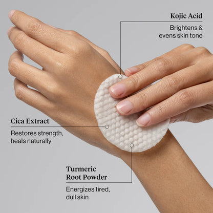 Tampons Nettoyants à l’Acide Kojique pour le Visage et le Corps | Kitsch