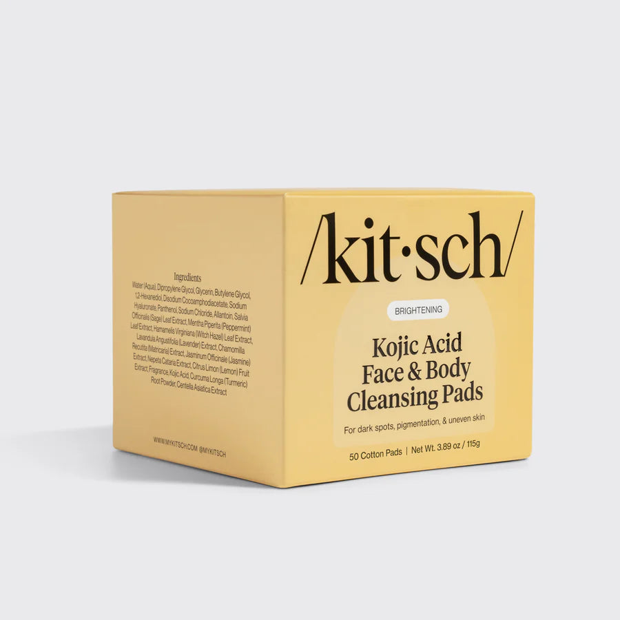 Tampons Nettoyants à l’Acide Kojique pour le Visage et le Corps | Kitsch