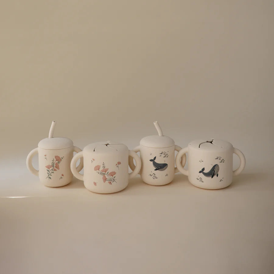 Tasse à collation - Baleines