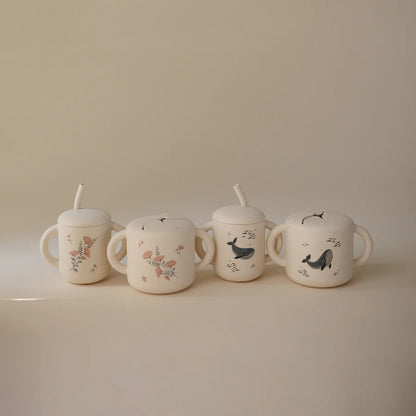 Tasse à collation - Baleines