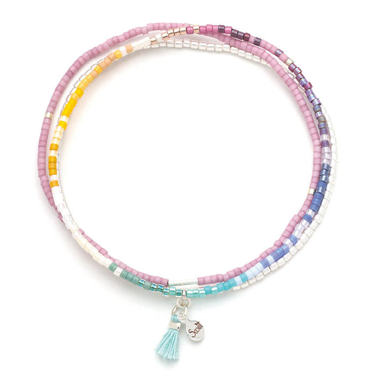 Trio de Bracelets Miyuki Chromacolor - Multicolore Brillant/Argent