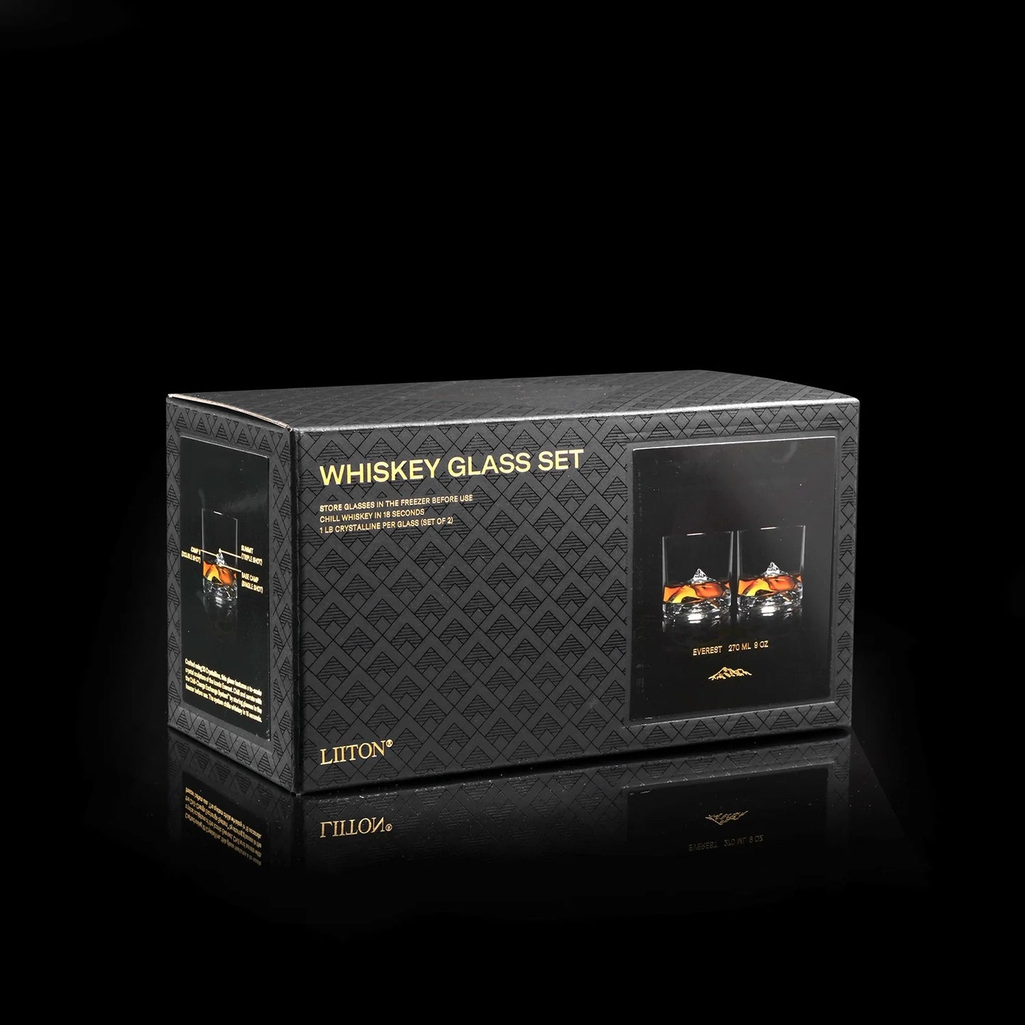 Ensemble de 2 verres à whisky Everest