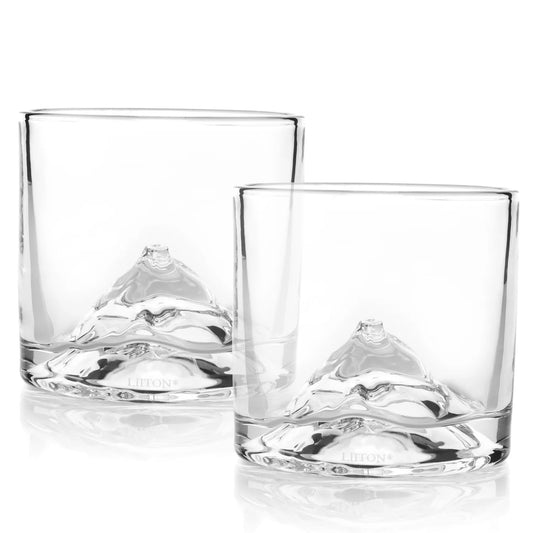 Ensemble de 2 verres à whisky Mont Fuji