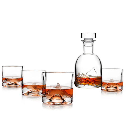 Ensemble de carafe à whisky The Peaks
